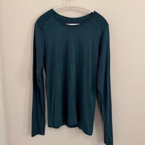 men’s blue-green (Night Sea / Deep Cove) LULULEMON mvt long sleeve shirt 2.0 [M]